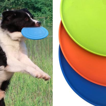 XIGOU Dog Flying Disc, 3 Pack Dog Flyer Toys, Soft Rubber Interactive Lightweight Flying Disc Dog Toy for Small Large Dogs - Floats in Water & Safe on Teeth, 7 Inch.6
