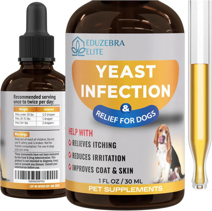 Yeast Infection Treatment for Dogs - Reduces Irritation & Inflammation - Soothing Itch Relief, Ear Infection Treatment1