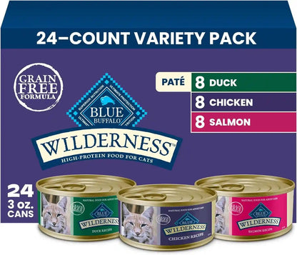 Blue Buffalo Tastefuls Flaked Adult Wet Cat Food Variety Pack (Tuna, Chicken, Fish & Shrimp), Natural Ingredients Enhanced with Vitamins, Minerals & Other Nutrients, 3-Oz. Each (12 Cans)32