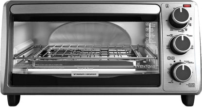 Black+Decker 4 Slice Toaster Oven - Stainless Steel2