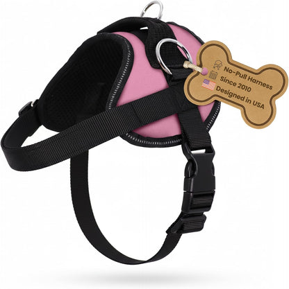 Bark Appeal Tan Plaid No-Pull Dog Harness for Extra Small to Small Sized Pets – Adjustable, Reflective Vest with 3 Leash Clips for Added Control, Easy Walks & Training – Small11