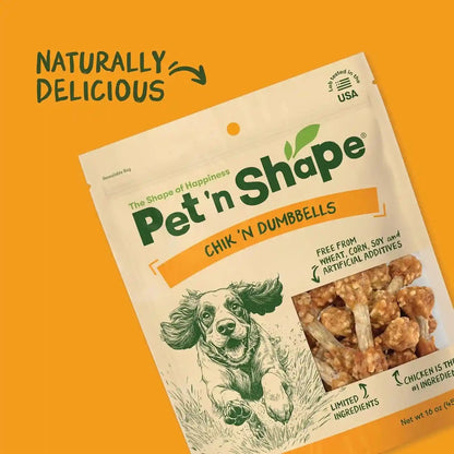 Pet 'N Shape Chik 'N Rice Dumbbells - Natural Dog Treats, Chicken, 1 Pound5