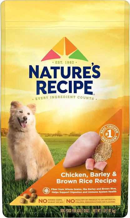 Nature′S Recipe Chicken, Barley & Brown Rice Recipe Dry Dog Food, 24 Lb. Bag10