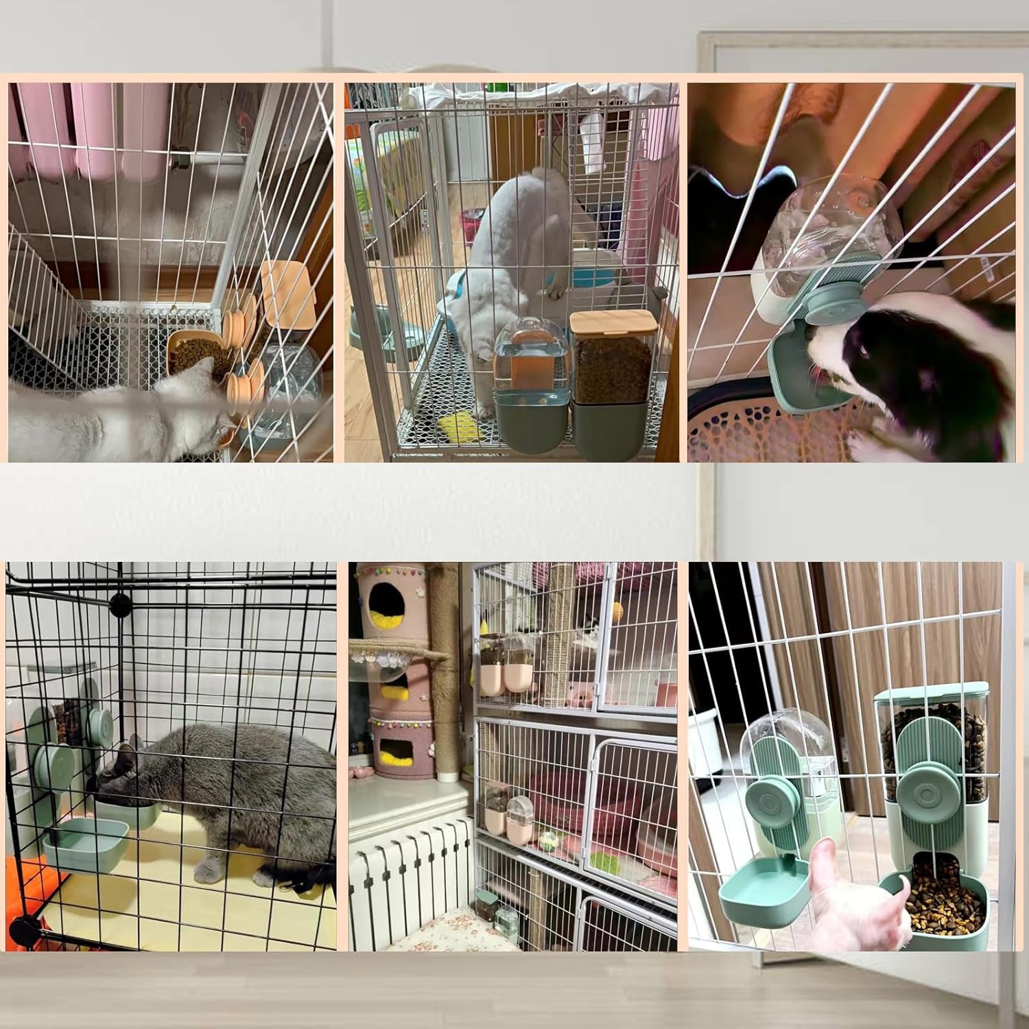 lemtrflo-rabbit-feeder-bunny-water-bottle-dispenser-pet-cage-food-bowl-suitable-for-rabbits-guinea-pigs-ferrets-cat-and-other-small-pets