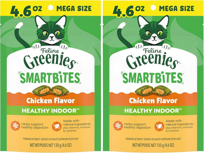 Greenies Feline Smartbites Healthy Indoor Cat Treats, Tuna, 16 Oz | Veterinarian-Recommended, Fiberblend Formula, Supports Digestion, under 2 Cal per Treat, Natural Ingredients, Dual Texture15