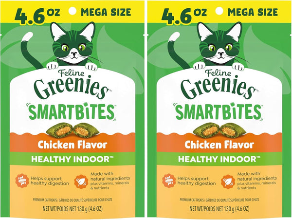 Greenies Feline Smartbites Healthy Indoor Cat Treats, Tuna, 16 Oz | Veterinarian-Recommended, Fiberblend Formula, Supports Digestion, under 2 Cal per Treat, Natural Ingredients, Dual Texture15