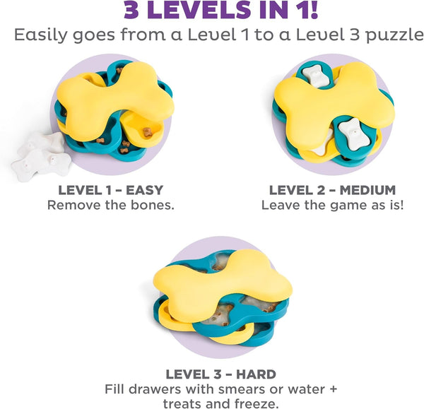 Outward Hound by Nina Ottosson Dog Tornado – Interactive Treat Puzzle Enrichment Toy, 3 Spinning Layers, Level 2 Intermediate5