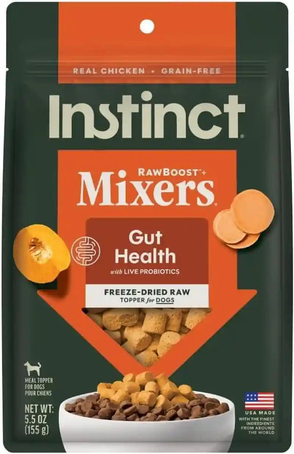 Instinct Freeze Dried Mixers, Dog Food Toppers, Gut Health, 5.5 Oz. Bag17