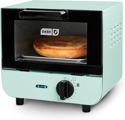 Mini Toaster Oven Cooker for Bread, Bagels, Cookies, Pizza, Rack & Mini Maker Electric round Griddle for Individual Pancakes, Cookies, Eggs & Other on the Go Breakfast, Lunch & Snacks,4 Inch2