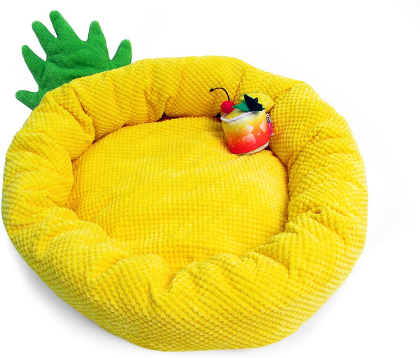 TONBO Soft Plush Small Cute and Cozy Nature Dog Cat Bed, Washer and Dryer Friendly (Sunflower)16