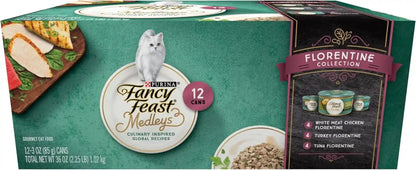 Fancy Feast Purina Medleys Florentine Wet Cat Food, 3 Oz. Cans, 2X12 Pack1