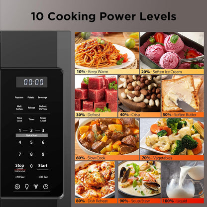 BLACK+DECKER over the Range Microwave Oven, 1.7 Cu.Ft, 1000W, Black | over the Stove Microwave, Vent Fan, One-Touch Auto Cook, 10 Power Levels, Child Lock2
