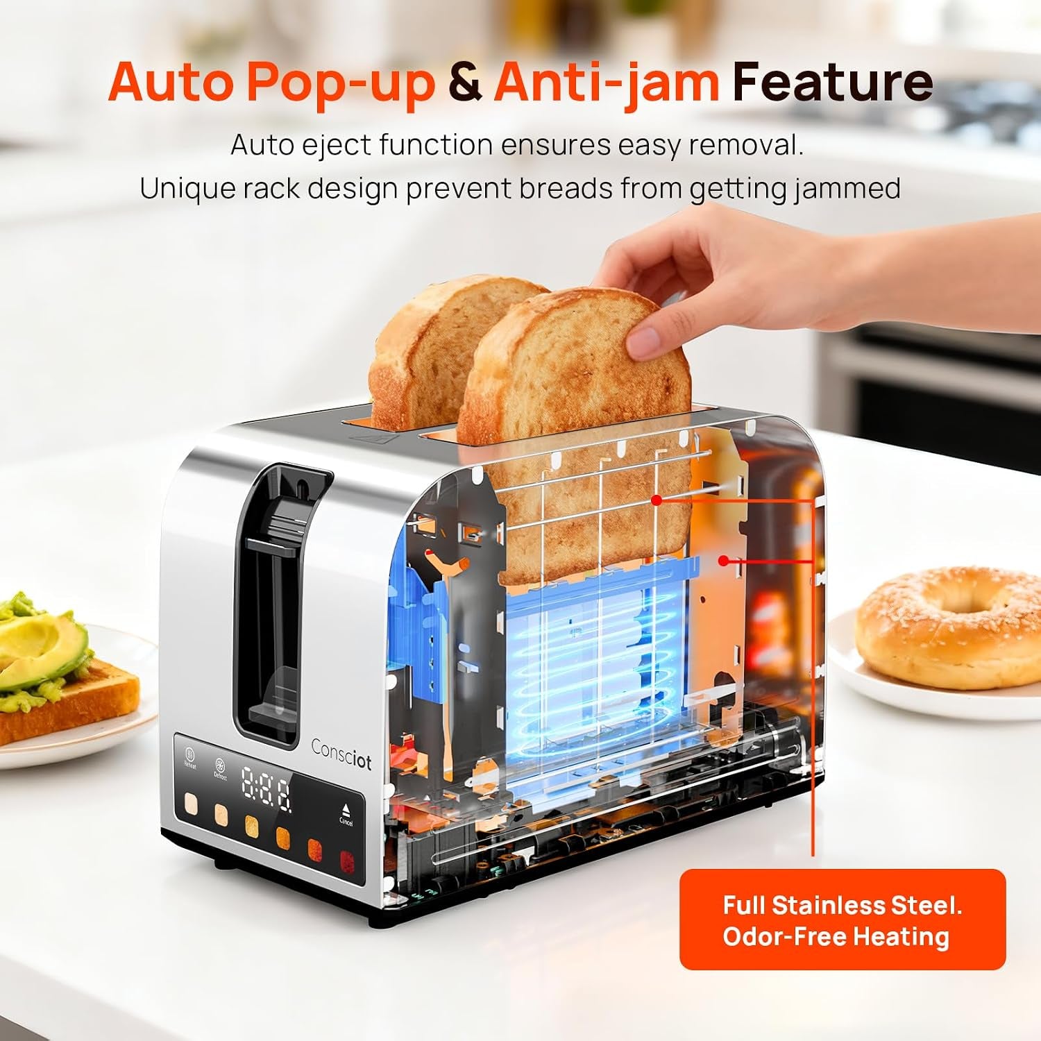 smart-touch-screen-2-slice-toasters-with-6-browning-levels-timer-reheat-defrost-cancel-extra-wide-slots-removable-crumb-tray-auto-pop-up-anti-jam-peak-925w-full-stainless-steel-body