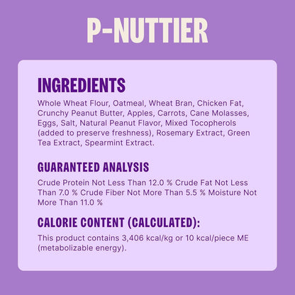 Old Mother Hubbard Wellness P-Nuttier Dog Biscuits, Natural, Training Treats, Peanut Butter Flavor, Mini Size, (20 Ounce Bag)6