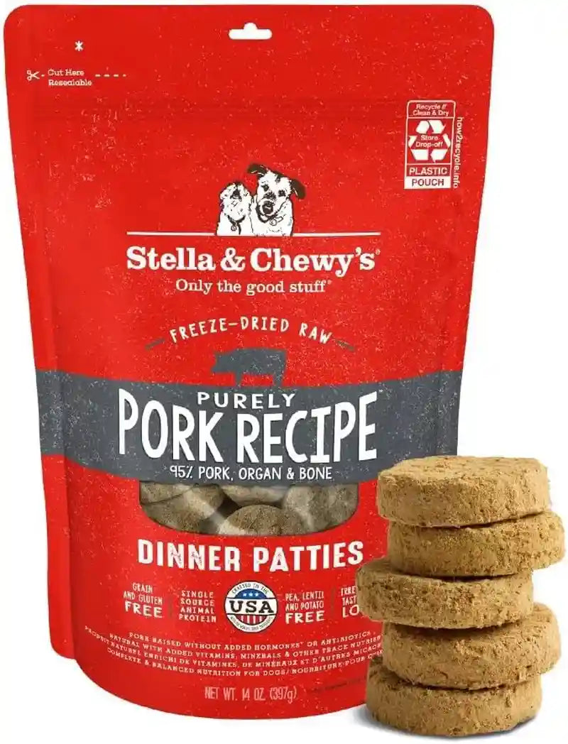 stella-chewys-freeze-dried-raw-dinner-patties-beef-recipe-high-protein-grain-free-puppy-dog-food-perfect-for-picky-eaters-25-oz