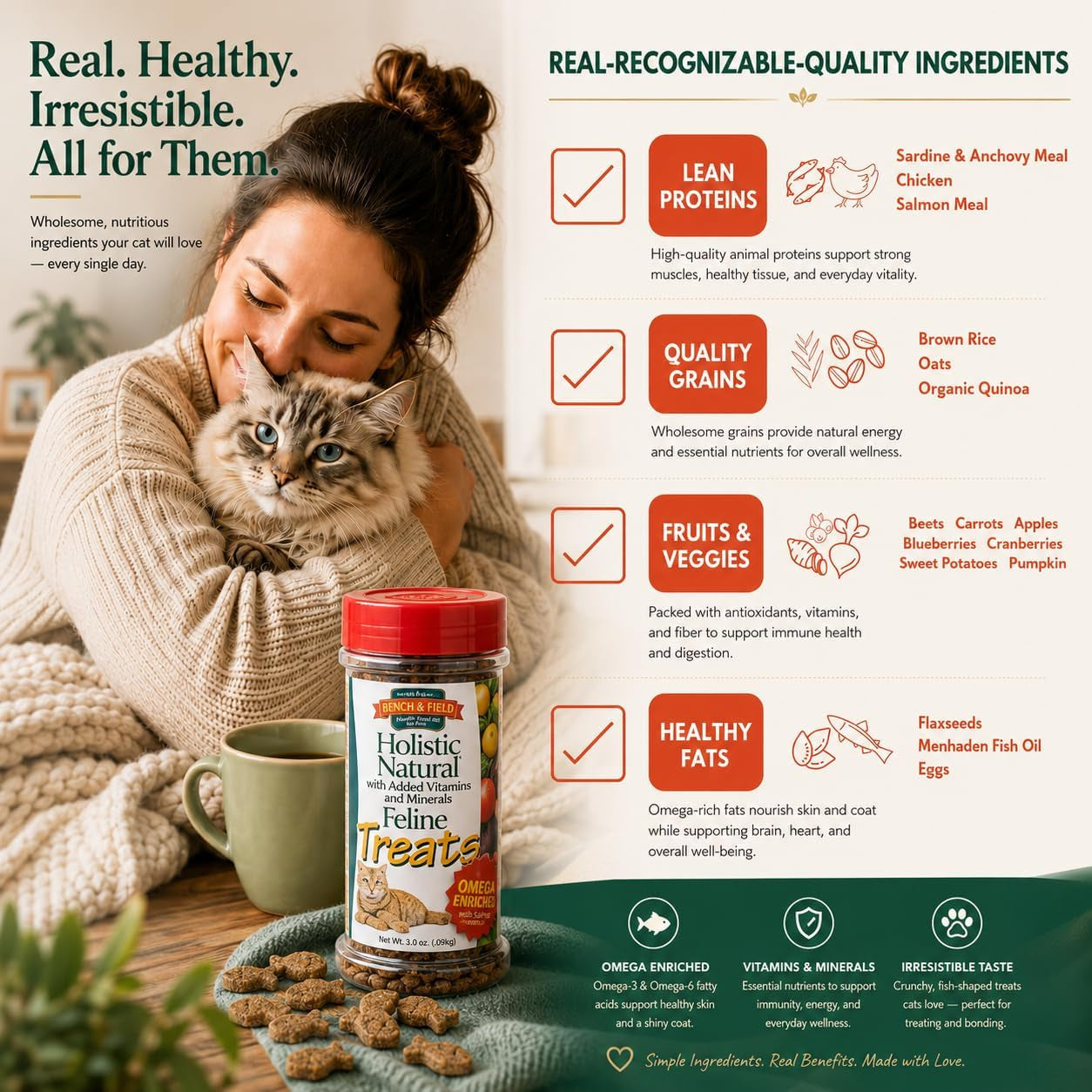 bench-field-holistic-natural-healthy-kitty-cat-treats-crunchy-fish-shaped-bites-delicious-seafood-flavored-snack-3-ounce-pack-of-3-bottles