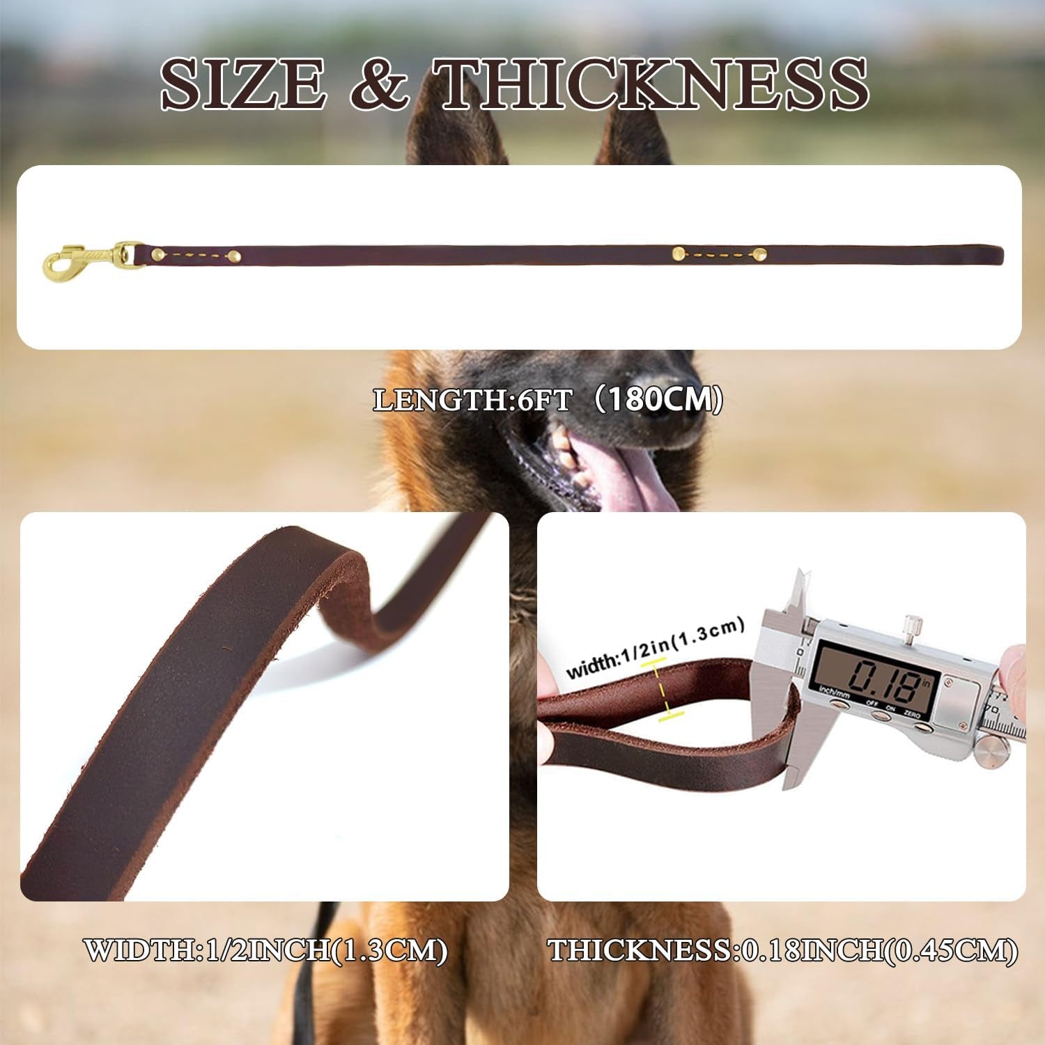 leather-dog-leash-6-ft-x-1-2-inch-heavy-duty-genuine-leather-dog-training-leash-soft-and-strong-leather-leash-for-small-and-medium-dogs-brown