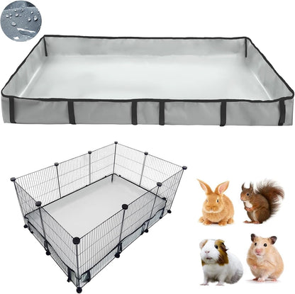 DZWLKJ Guinea Pig Cage Liner Tarp Bottom Waterproof and Washable.Available in 22 Sizes. Base Also for Rabbits, Bunny, Chinchesillas, Hedgehog, Ferrets and Other Small Animals(24X48 Inches)22