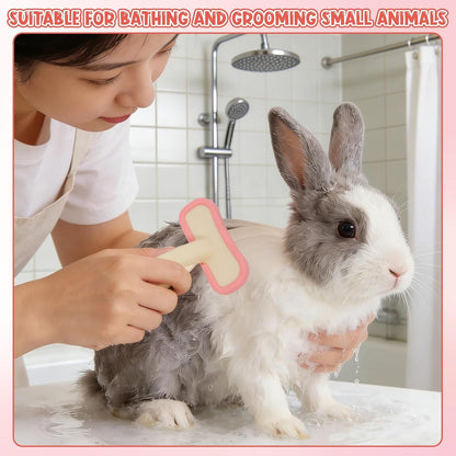 Rabbit Brush, Soft Silicone Small Animal Massage Comb, Practical Bunny Brush for Grooming, Bunny Grooming Kit Supplies Suitable for Cats Puppies & Other Pets4