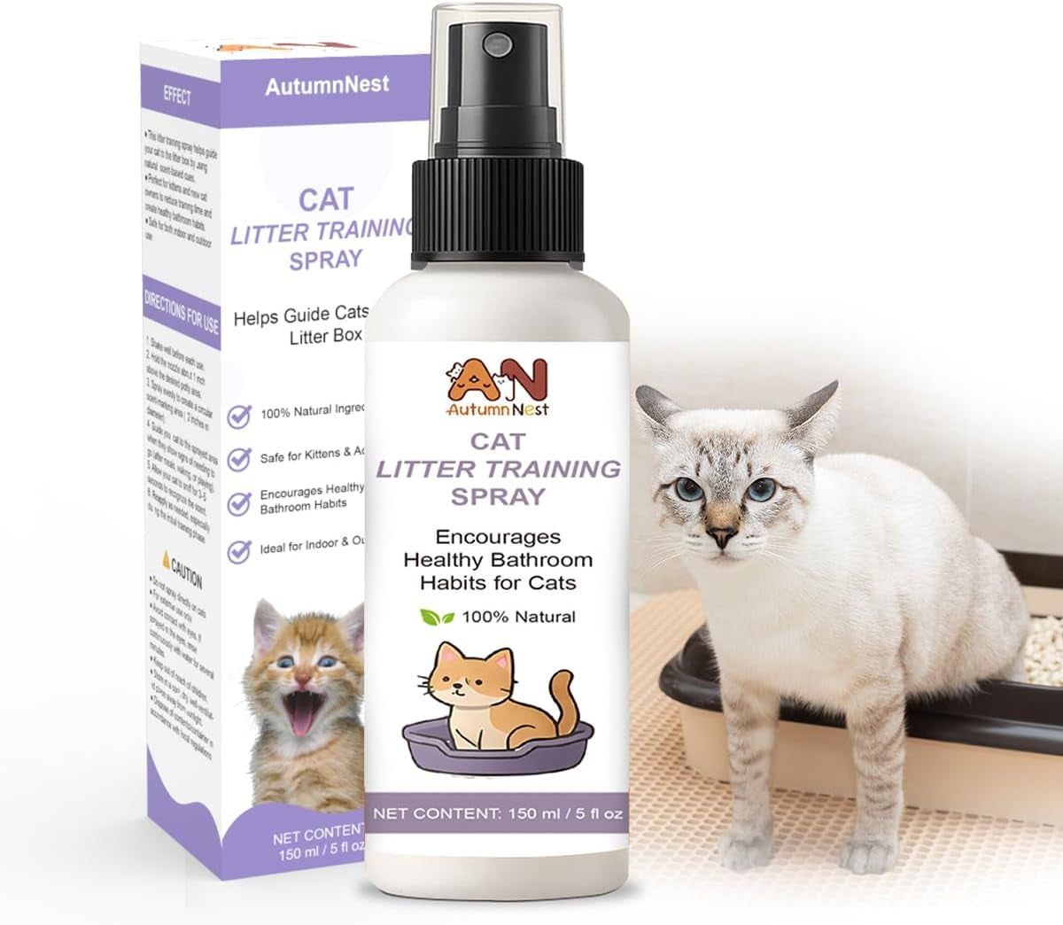 cat-litter-training-spray-150ml-natural-attractant-for-cats-kittens-helps-guide-proper-litter-box-use-indoor-toilet-training-aid