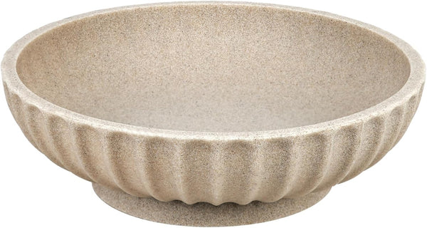 Large Decorative Bowl - Fruit Bowl for Kitchen Counter - Modern Decorative Bowl for Home Decor,Key Bowl for Entryway Table - Artificial Stone Beige1