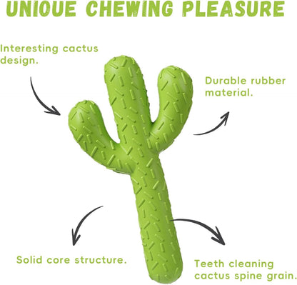 Mewajump Dog Chew Toys, Durable Rubber Dog Toys for Aggressive Chewers, Cactus Tough Toys for Training and Cleaning Teeth, Interactive Dog Toys for Medium/Large Dog8