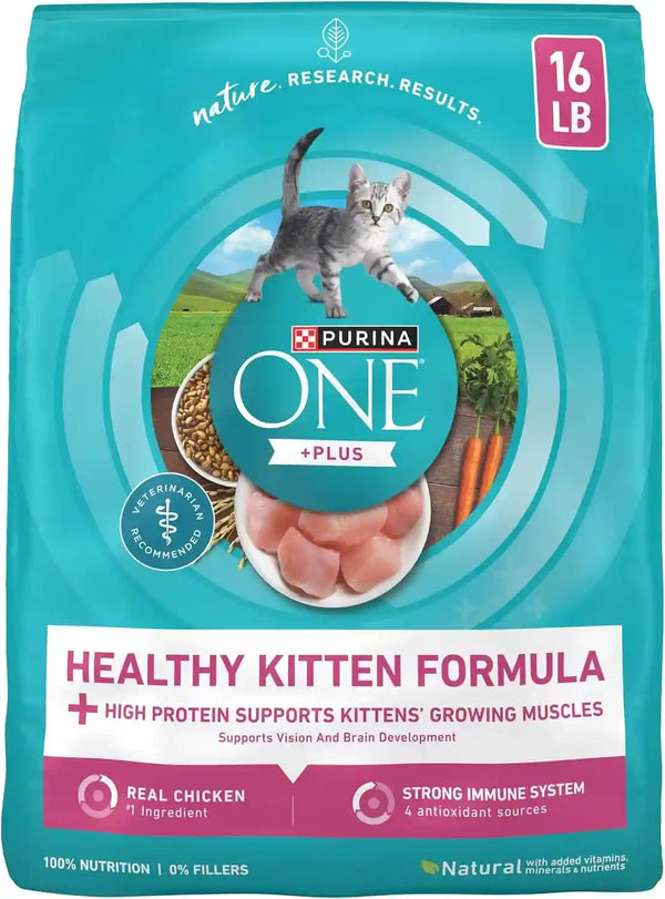 Purina ONE High Protein, Natural Dry Kitten Food, +Plus Healthy Kitten Formula - 7 Lb. Bag13