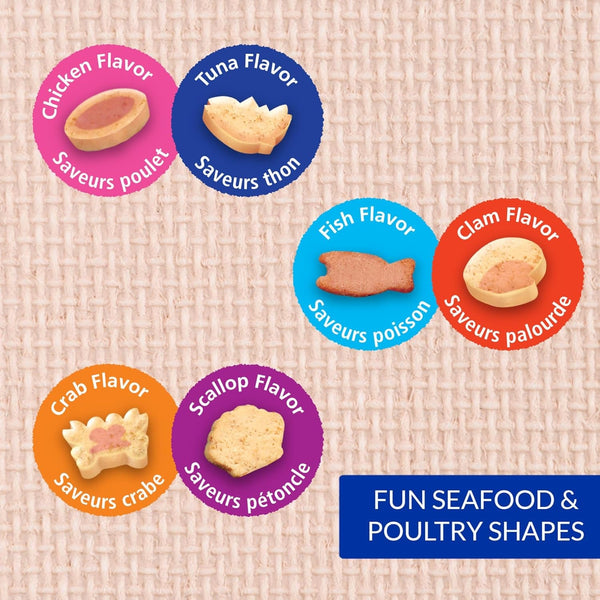 INABA Juicy Bites Chewy Cat Treats, Scallop Crab Flavor, 18Ct | Immune Support, Antioxidant Support, 71% Moisture, 15 Calories, Training Treat, 18 X 0.4 Oz Pouches3