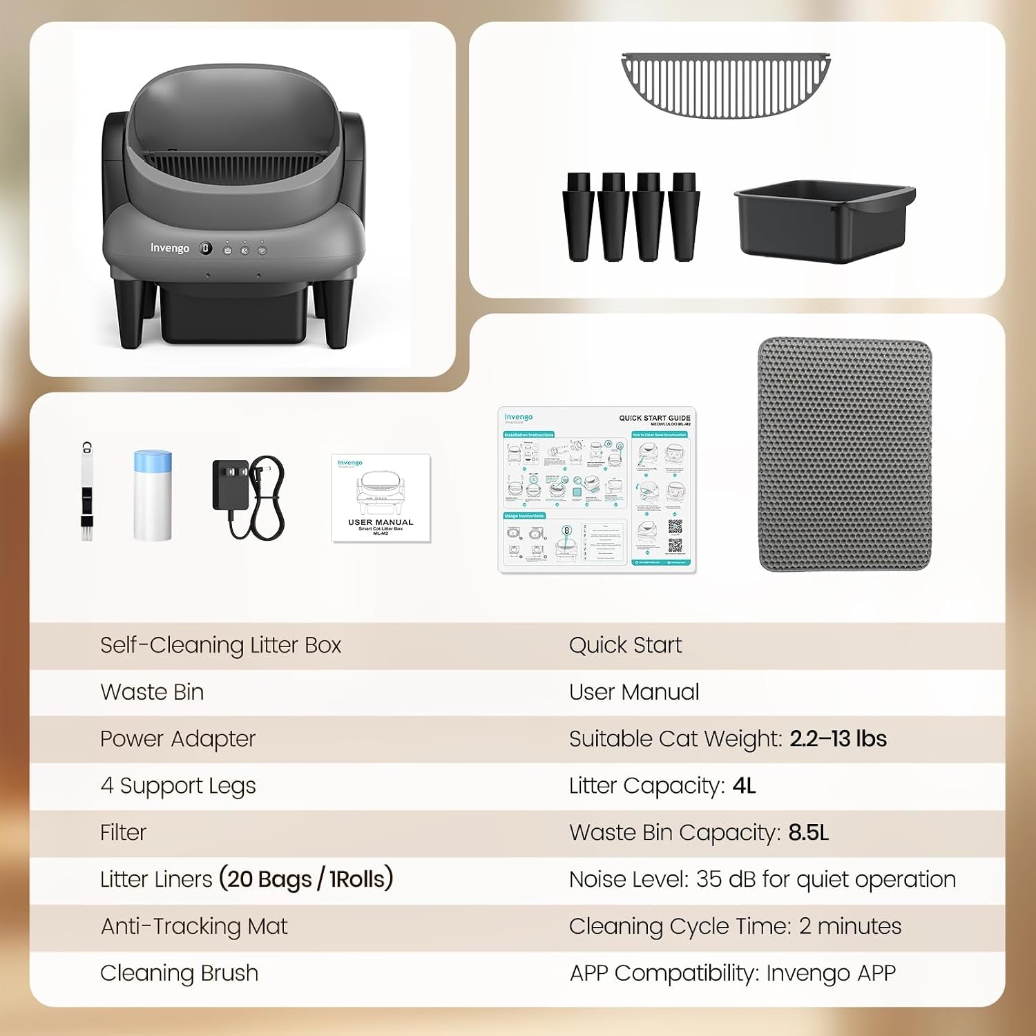invengo-automatic-self-cleaning-cat-litter-box-open-top-design-with-safety-sensors-and-anti-pinch-protection-smart-automatic-litter-box-for-small-medium-cats-and-multi-cat-homes-charcoal-grey