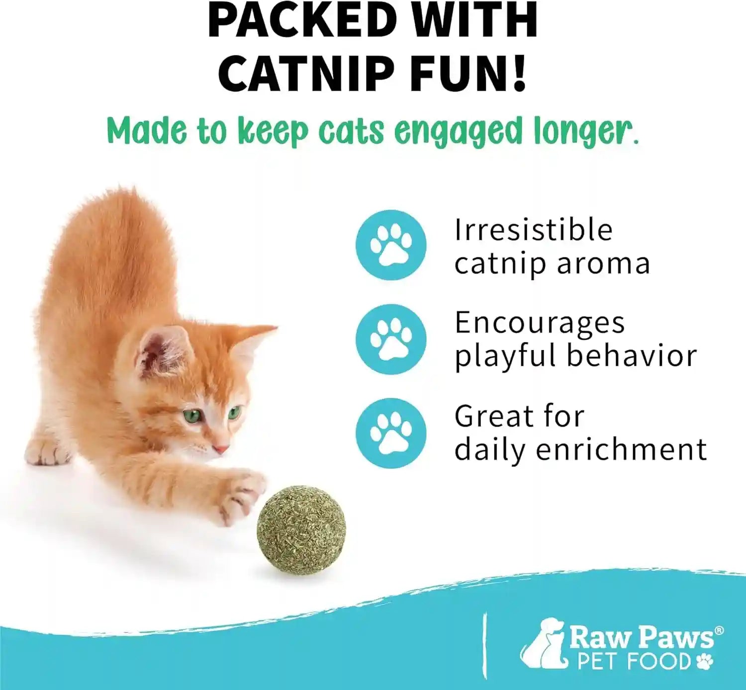 raw-paws-catnip-balls-for-cats-6-count-interactive-indoor-cat-toy-natural-compressed-natural-catnip-cat-lick-balls-catnip-roller-balls-play-enrichment-toy-fresh-dried-no-additives