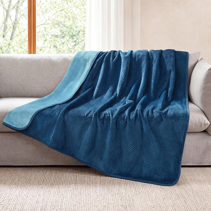 Luciphia Waterproof Blanket for Large Dog Ultra-Soft & Calming Pet Throw Reversible Warm Fleece Durable Furniture Crate Couch Bed Cover Protector Machine Washable Leakproof Beige L (65''X57'')17