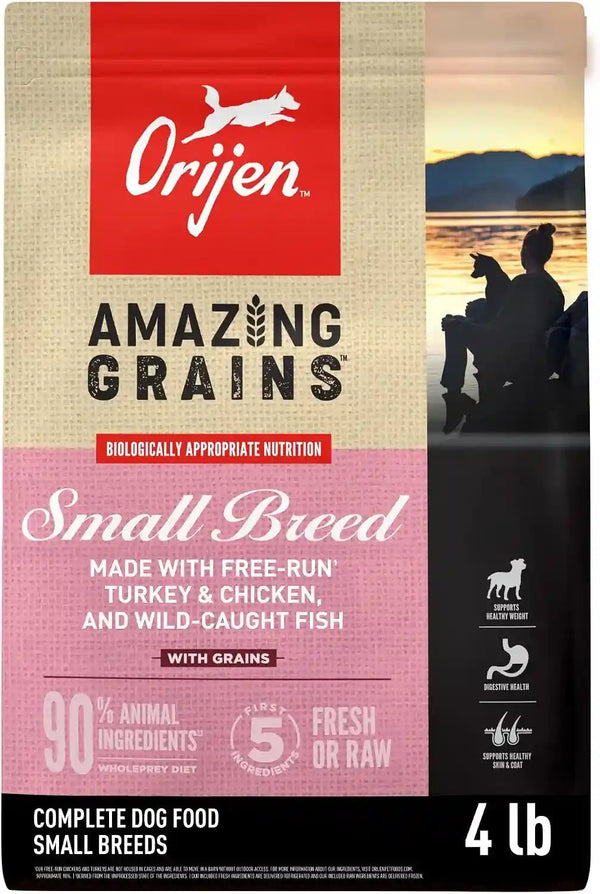 ORIJEN Grain Free WHOLEPREY Dry Dog Food Small Breed Recipe 4Lb. Bag | 85% Fresh or Raw Ingredients, Grain Free, High Protein, Made in the USA, Nourishing Organs, No Corn, Soy or Wheat11