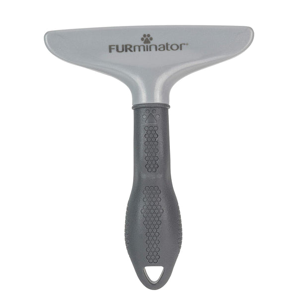Furminator Dog/Cat Grooming Rake, Grooming Tool, Removes Loose Hair and Tangles, Gray | Removes Loose Hair & Tangles, Rotating Metal Teeth Help Prevent Mats, Use Daily to Maintain a Healthy Coat4