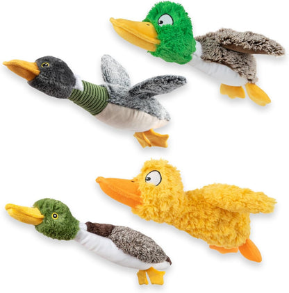 Best Pet Supplies Interactive Squeaky Dog Chew Toy, Ideal Dog Toys for Chewers, Small, Medium & Large Dogs, and Fetch Lovers - Crinkle Duck (Yellow), Large37