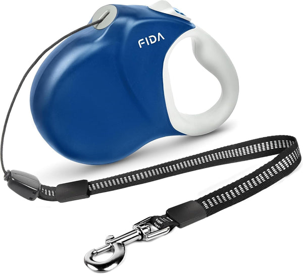 Fida Upgraded Retractable Dog Leash 30Ft, Heavy Duty Pet Walking Leash for Medium/Large Breed up to 110 Lbs, 360° Tangle-Free Long Retract Dog Lead, Soft Grip, One-Hand Brake, Black11