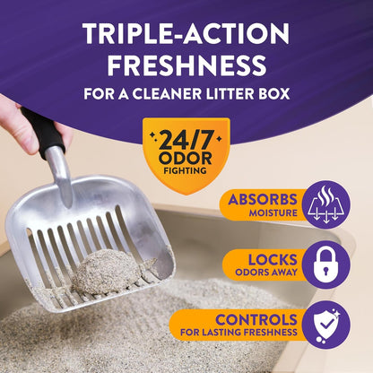 ARM & Hammer Slide Platinum Easy Clean-Up Clumping Cat Litter, 27.5 Lbs | 24/7 Odor Control, Triple-Action Freshness, Non-Stick, Low Tracking, Multi-Cat Formula, Scented2