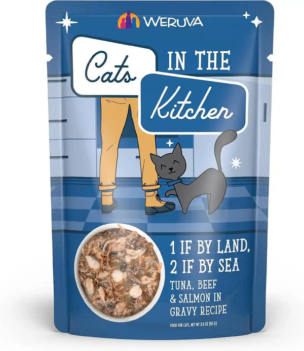 Weruva Cats in the Kitchen, Pantry Party Pouch Variety Pack in Gravy Cat Food, 3Oz Pouch (Pack of 12)17
