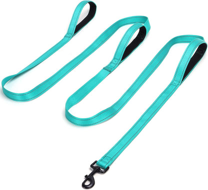 3 Handle Dog Leash 10FT Triple Handle Reflective Large Medium Dog | Multi Handles Heavy Duty Training Lead with Padded Traffic Handles for Control and Safety14