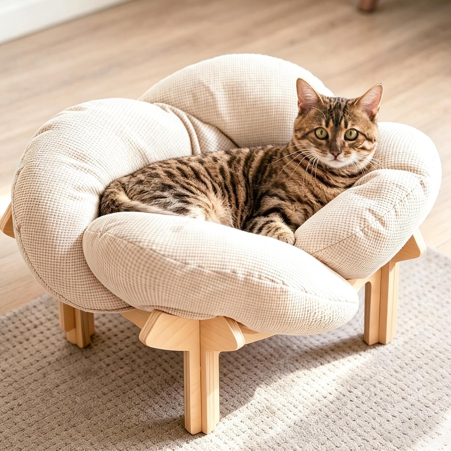pachira-elevated-cat-bed-wooden-cat-couch-fluffy-cat-sofa-flower-for-indoor-cats-raised-cat-bed-with-washable-fluffy-cushion-and-birch-wood-cat-chair-for-kitty-and-puppy-cat-furniture-white