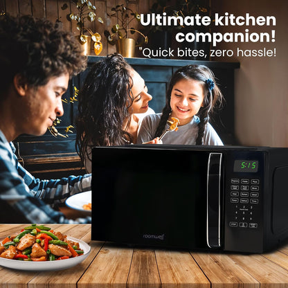 0.7 Cu Ft Microwave Countertop Small with Digital Display, 700 Watt Microwave Black Has 10 Power Levels & Auto Defrost Function Mini Microwave Oven Compact with Child Lock for Dorm, Home, Office6
