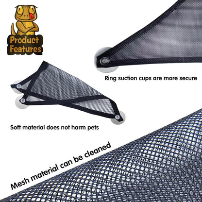 Bearded Dragon Hammock Reptile Hammock for Axolotl,Geckos,Lizards,Breathable Mesh Bearded Dragon Tank Accessories for Snakes,Chameleon,Fish4
