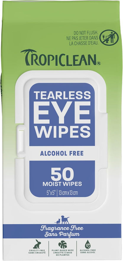 Tropiclean Hypoallergenic Dog Wipes, Fragrance Free, 100Ct | for Dogs, Cats, Puppies & Kittens | Sensitive Skin Safe | Gently Removes Dirt & Dander13