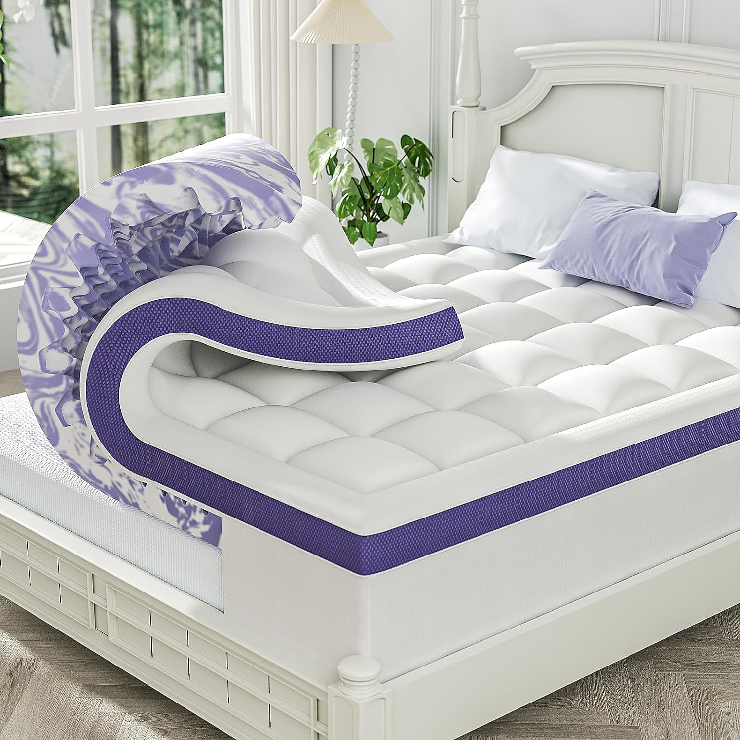 dual-layer-4-inch-memory-foam-mattress-topper-queen-2-inch-gel-memory-foam-and-2-inch-pillow-top-mattress-pad-cover-7-zone-egg-crate-2-in-1-design-white
