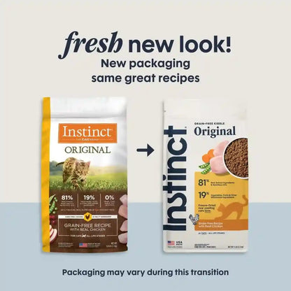 Instinct Original Dry Cat Food, Raw Coated Kibble, Real Chicken, 5 Lb. Bag | Raw-Coated Kibble with Cage-Free Chicken for Strong Muscles, Digestive Health, and Healthy Skin & Coat, Grain-Free2