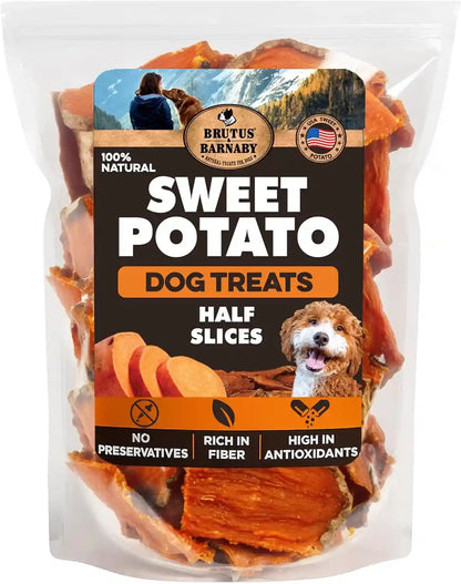 BRUTUS & BARNABY Sweet Potato Dog Treats – Support Sensitive Stomachs with Usa-Grown, Hypoallergenic Treats That Smell as Good as They Taste10
