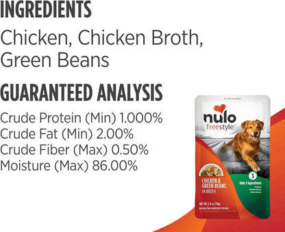 Nulo Freestyle Variety Flavor Real Meat Grain-Free Premium Puppy & Dog Food Topper, 2.8 Ounce (Pack of 6)5