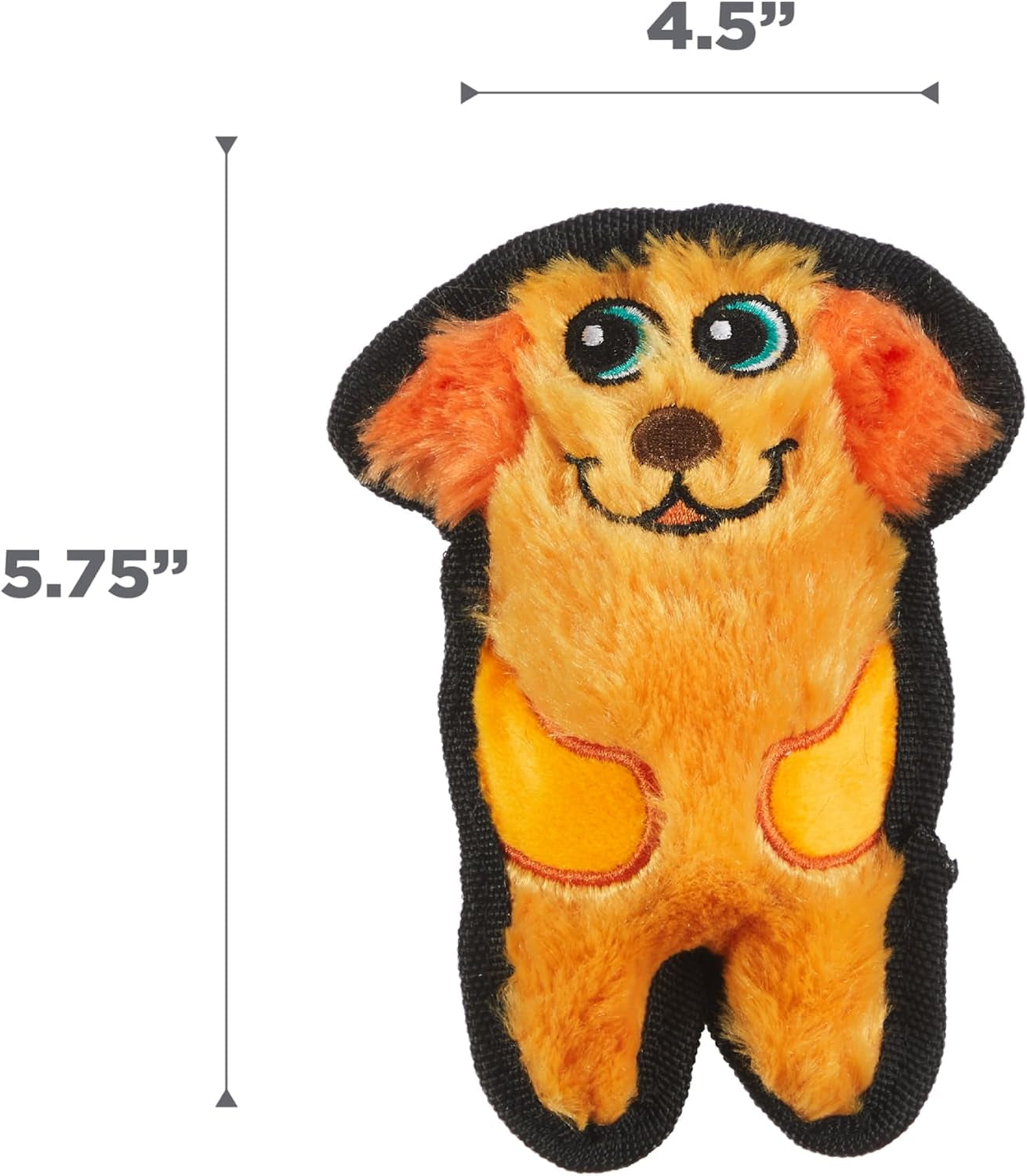 outward-hound-durablez-minis-stuffing-free-squeaky-plush-dog-toy-for-puppies-small-dogs-interactive-soft-yet-tough-no-mess-jumbo-squeaker-long-lasting-play-dog