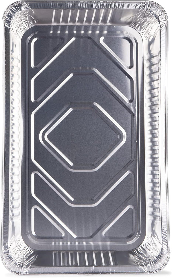 Disposable Full Size Aluminum Steam Pans, Deep Heavy Duty Foil Pans for Steaming, Baking, Roasting, Catering & Oven Reheating, Fits 2 Half Pans, 20.5 X 12.5 X 2.75 Inch, 2 Count4