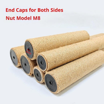 Cat Scratching Post Replacement - 12.2 Inch Sisal Replacement Post with M8 Screws, DIY Cat Tree Accessories for Indoor Kitten Furniture Repair, Natural Sisal Rope Pole (Yellow)9