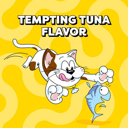 Temptations Jumbo Stuff Crunchy & Soft Cat Treats, Tuna, 14 Oz | Crunchy Outside, Soft Inside, under 2 Calories per Treat, Resealable Stay-Fresh Tub, 100% Complete & Balanced4